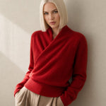 Svalbard Luxe Cashmere Sweater — Red, banana_republic product shot
