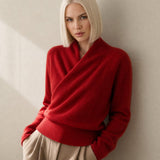 Svalbard Luxe Cashmere Sweater — Red, banana_republic product shot