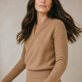 Svalbard Luxe Cashmere Sweater — Camel, banana_republic product shot