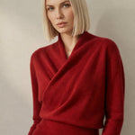 Svalbard Luxe Cashmere Sweater — Red, banana_republic product shot