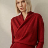 Svalbard Luxe Cashmere Sweater — Red, banana_republic product shot