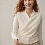 Svalbard Luxe Cashmere Sweater — Ivory, banana_republic product shot