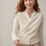 Svalbard Luxe Cashmere Sweater — Ivory, banana_republic product shot