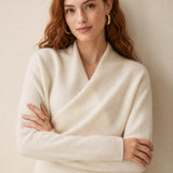 Svalbard Luxe Cashmere Sweater — Ivory, banana_republic product shot