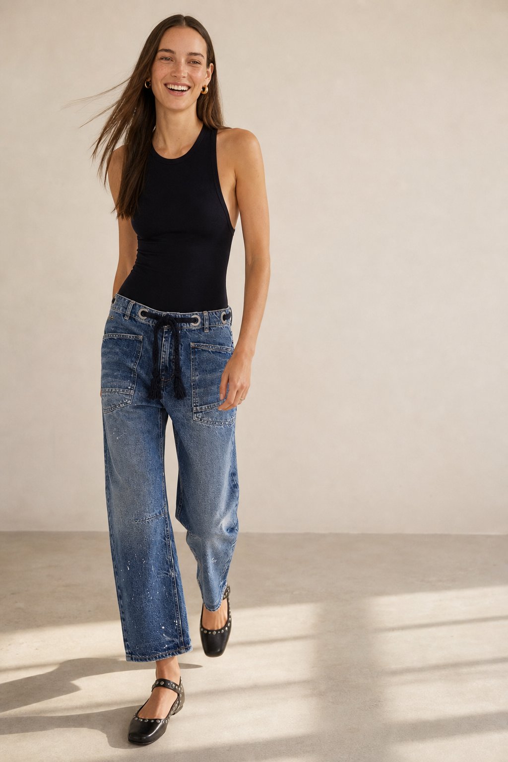 Théa Clément Artisan Pants — Navy, banana_republic product shot
