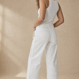 Théa Clément Artisan Pants — White, banana_republic product shot