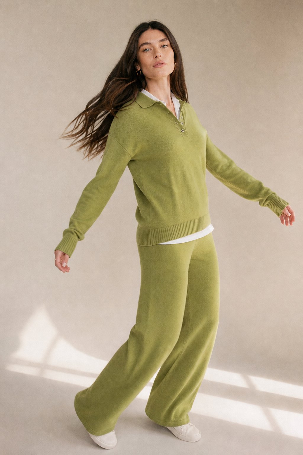 The Chelsea Cashmere Ensemble — Green, banana_republic product shot