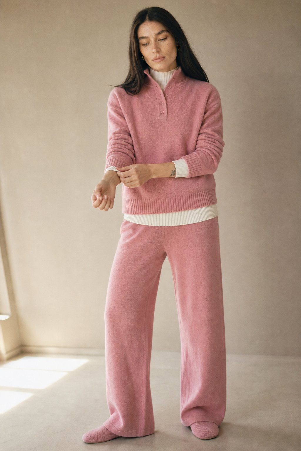 The Chelsea Cashmere Ensemble — Pink, banana_republic product shot