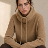 The East Coast Knit Hoodie — Camel, banana_republic product shot