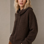 The East Coast Knit Hoodie — Brown, banana_republic product shot