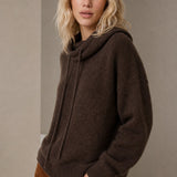 The East Coast Knit Hoodie — Brown, banana_republic product shot
