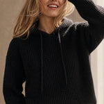 The East Coast Knit Hoodie — Black, banana_republic product shot