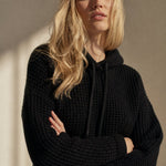 The East Coast Knit Hoodie — Black, banana_republic product shot
