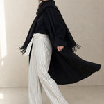 The Everyday Wide-Leg Pant In Cotton — White, banana_republic product shot