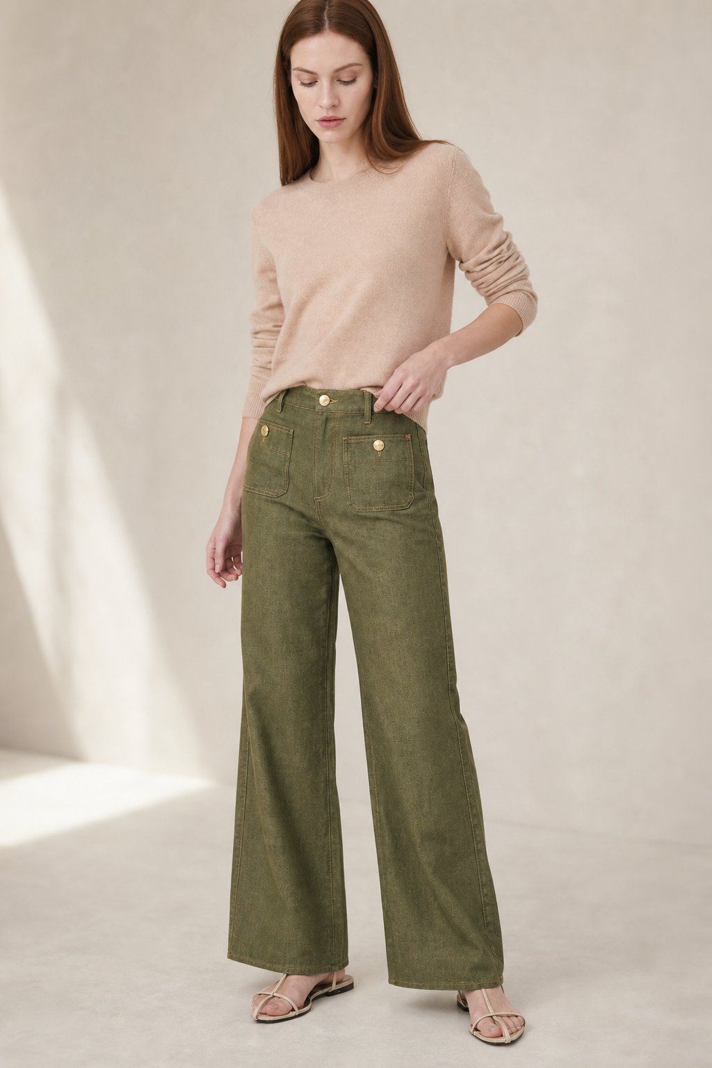 The Icon Classic Wide-Leg Jean — Cypress, banana_republic product shot