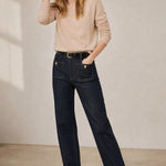 The Icon Classic Wide-Leg Jean — Black, banana_republic product shot
