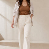 The Icon Classic Wide-Leg Jean — Ivory, banana_republic product shot