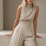 The Sandstone Linen Easy Set — Beige, banana_republic product shot