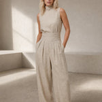 The Sandstone Linen Easy Set — Beige, banana_republic product shot