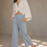 The Weekender Wide Leg Pant, studio product shot