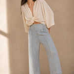 The Weekender Wide Leg Pant, studio product shot