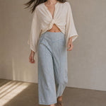 The Weekender Wide Leg Pant, studio product shot
