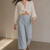 The Weekender Wide Leg Pant, studio product shot