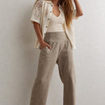 The Weekender Wide Leg Pant, studio product shot