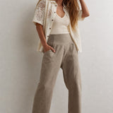 The Weekender Wide Leg Pant, studio product shot