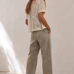 The Weekender Wide Leg Pant, studio product shot