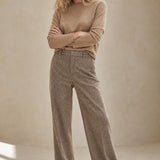 Torino Classic Wool Women's Trousers — Camel, banana_republic product shot