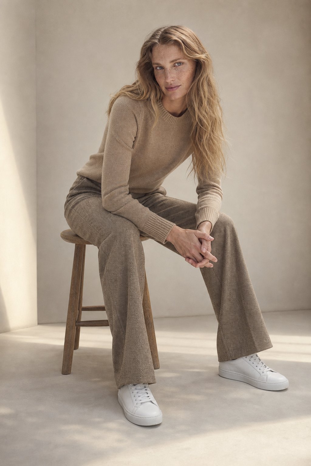 Torino Classic Wool Women's Trousers — Camel, banana_republic product shot