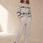 Torino Classic Wool Women's Trousers — Ivory, banana_republic product shot