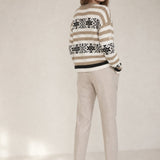 Torino Classic Wool Women's Trousers — Ivory, banana_republic product shot