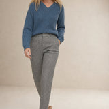 Torino Classic Wool Women's Trousers — Gray, banana_republic product shot