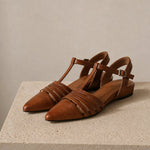 Tusancy Italian Leather Traveler Low Heel — Brown, studio product shot