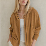 Uptown Waffle Hoodie — Sand, banana_republic product shot