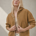 Uptown Waffle Hoodie — Sand, banana_republic product shot
