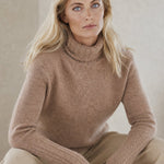 Valentina 100% Merino Turtleneck — Camel, banana_republic product shot