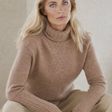 Valentina 100% Merino Turtleneck — Camel, banana_republic product shot