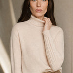 Valentina 100% Merino Turtleneck — Crème, banana_republic product shot