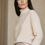 Valentina 100% Merino Turtleneck — Crème, banana_republic product shot