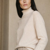 Valentina 100% Merino Turtleneck — Crème, banana_republic product shot