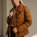 Vanessa Quilted Wrap Coat — Fire Orange, banana_republic product shot