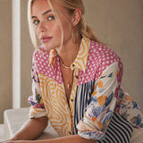 Varelle Stylized Blouses — Stripes and Swirls, banana_republic product shot