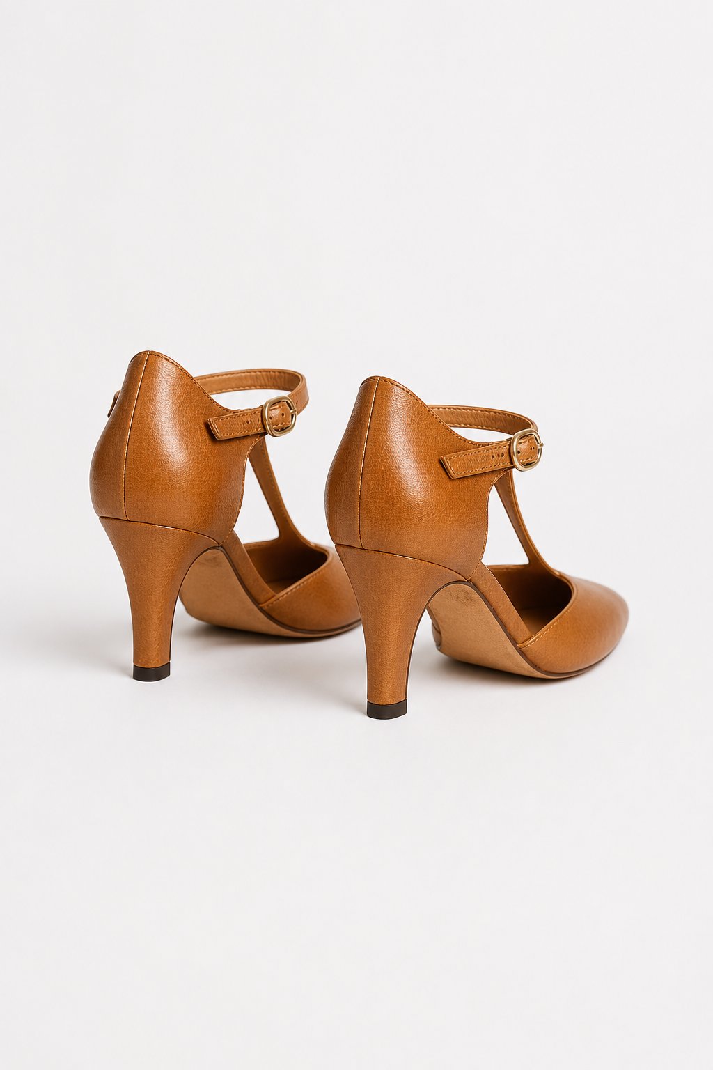 Verena Genuine Italian Leather Heels — Brown, jcrew product shot