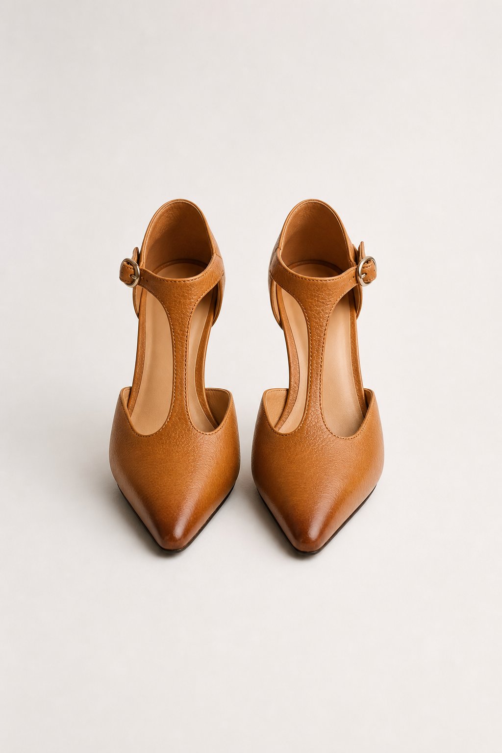 Verena Genuine Italian Leather Heels — Brown, jcrew product shot