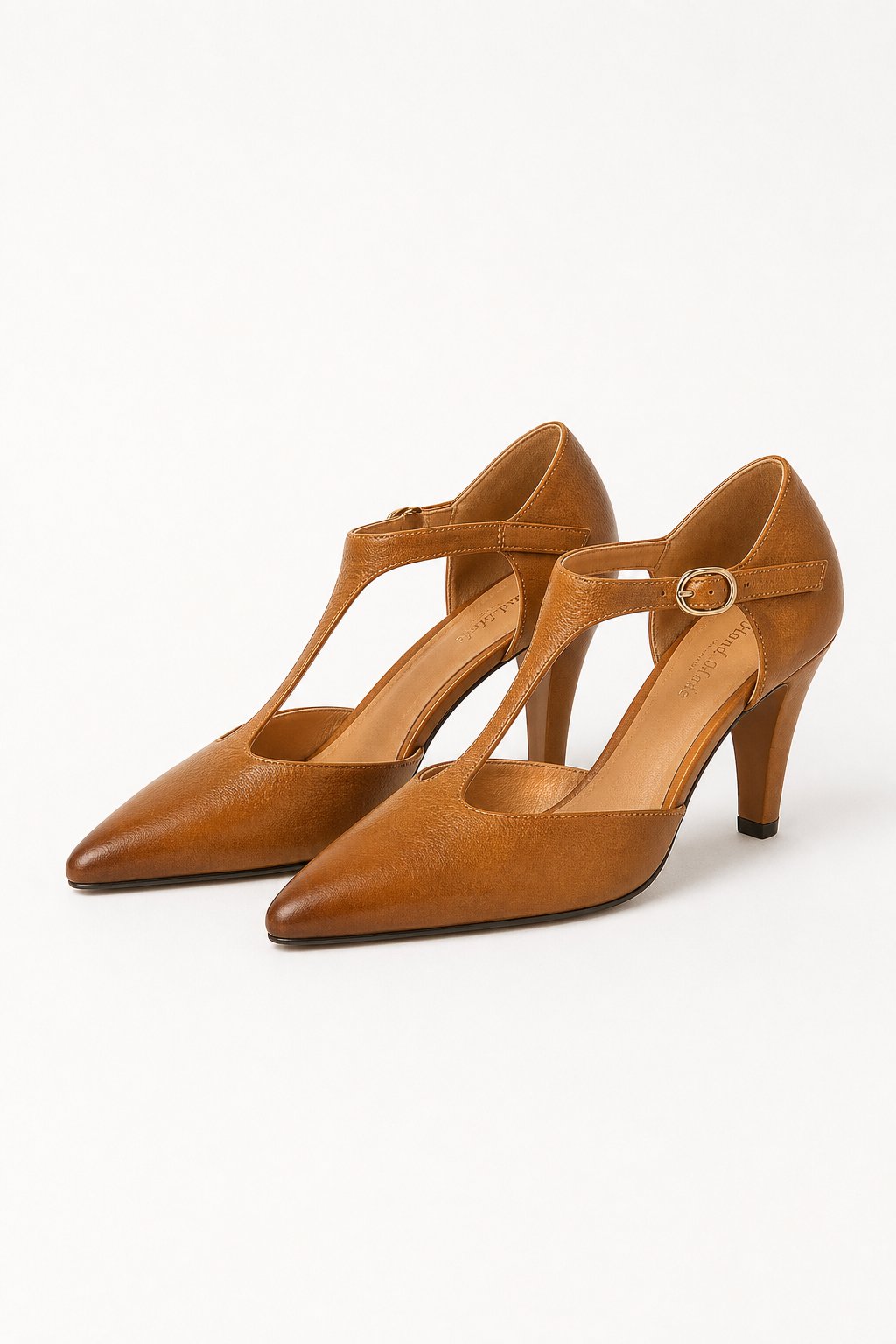 Verena Genuine Italian Leather Heels — Brown, jcrew product shot
