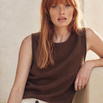 Verona Cashmere Vest — Coffee, banana_republic product shot