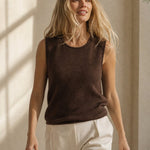 Verona Cashmere Vest — Coffee, banana_republic product shot